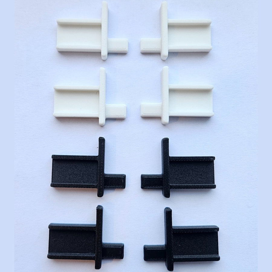 Jalousien-Endstücke, 2 Sets (4 Stück) — passend für Remis Jalousien